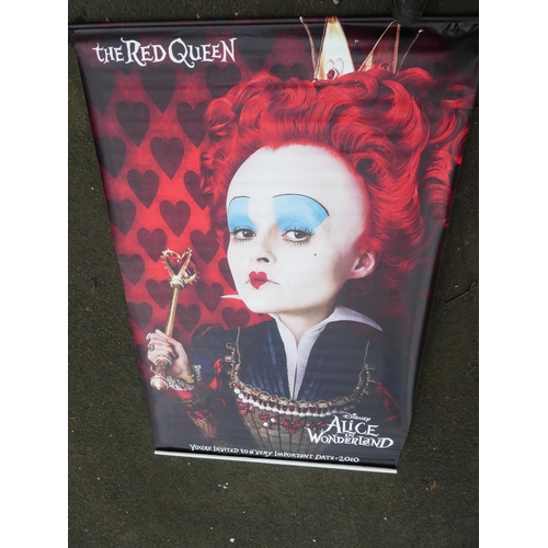 796 - A large Alice in Wonderland cinema poster, measuring 242cm x 150cm.