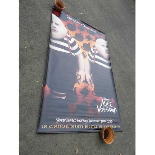 797 - A large Alice in Wonderland cinema poster, measuring 242cm x 150cm.