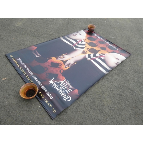 797 - A large Alice in Wonderland cinema poster, measuring 242cm x 150cm.