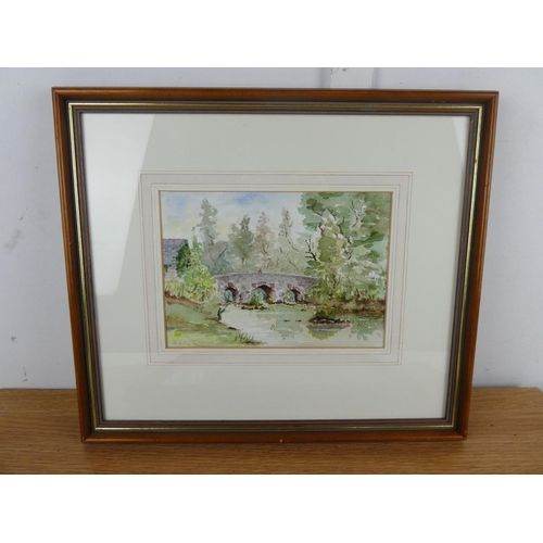 816 - A pair of framed watercolours 'Hunter's Mill, Aghadowey' signed Noel Finlay 1994 and another unsigne... 