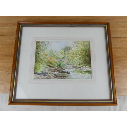 816 - A pair of framed watercolours 'Hunter's Mill, Aghadowey' signed Noel Finlay 1994 and another unsigne... 