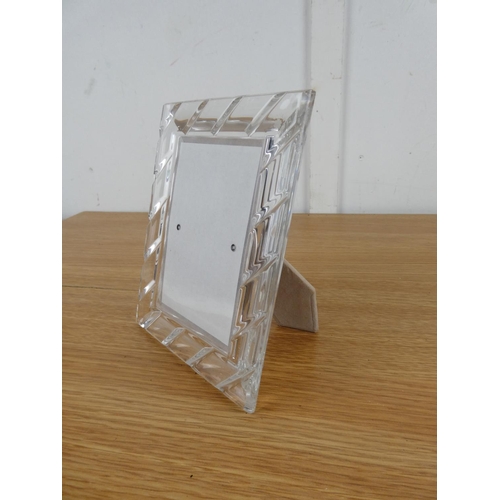 826 - A Galway crystal photograph frame.