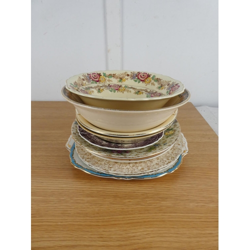 843 - A Maling 'Brocade' dish, a Witney Woods burslem bowl and more.