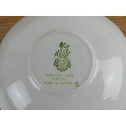 844 - A Royal Doulton 'English Rose' part tea set.