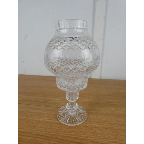 861 - A Tyrone crystal candleholder.