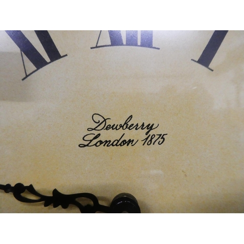 862 - A large decorative 'Dewberry' wall clock.