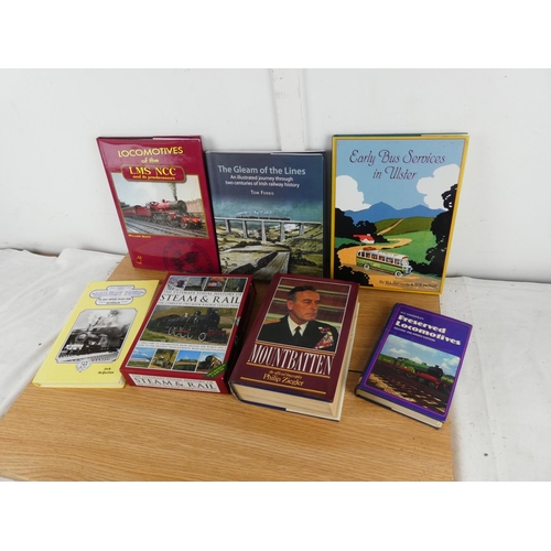 881 - A collection of steam and rail reference books and more.