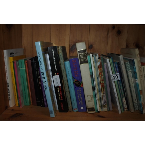 910 - A large collection of poetry books.