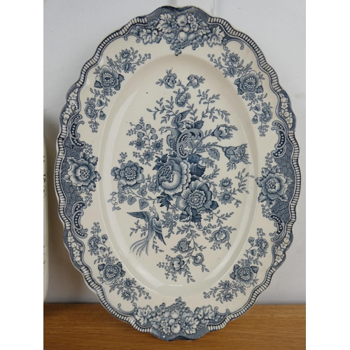 1006 - An antique Blackthorn rectangular platter and more.