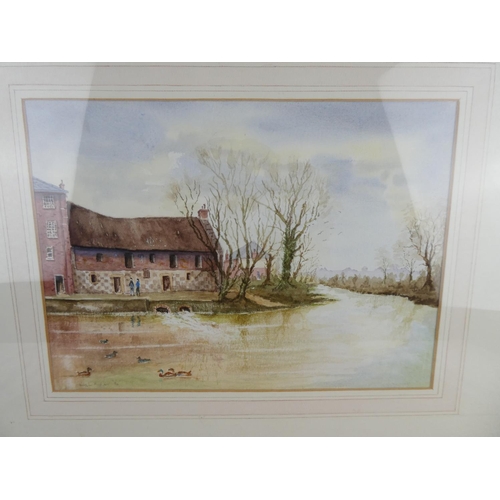 1008 - A framed watercolour signed Noel Finlay, measuring 22cm x 31cm.