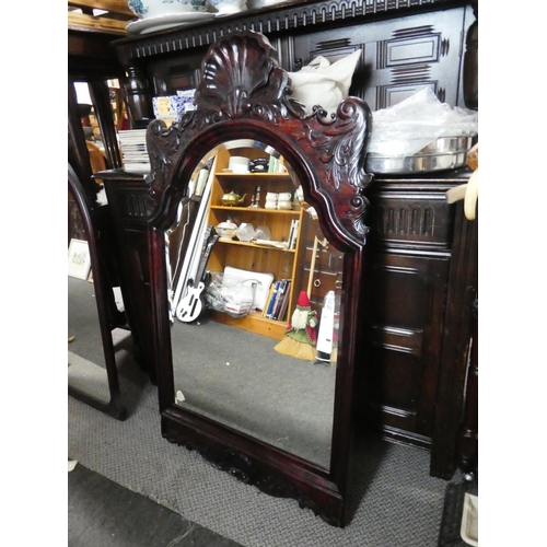 1017 - A stunning antique style hall mirror, measuring 119cm x 68cm.