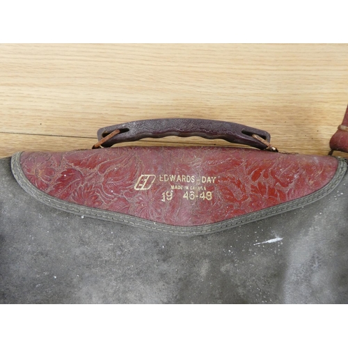 1044 - An Edwards Day rifle case, measuring 116cm in length.