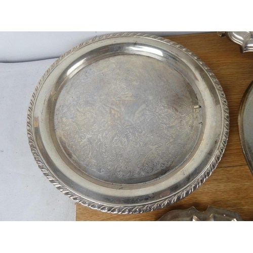 1048 - A silver plated presentation tray 'Bushfoot Golf Club - Captains Prize 1965' and more.