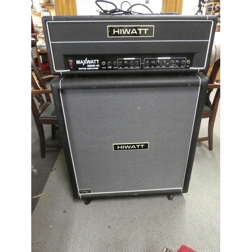 1067 - An amazingly well conditioned Hiwatt G200R HD Guitar Amp head & 4x12 Cabinet speaker, measuring 86cm... 