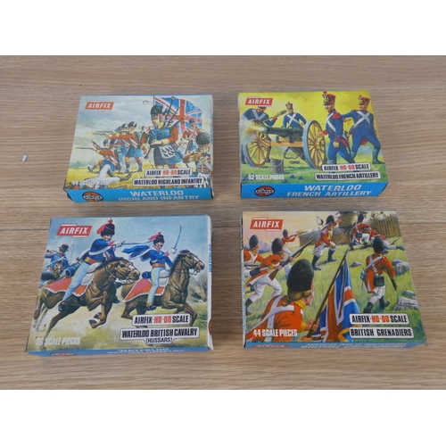 1078 - Four vintage boxed Airfix military soldiers to include British Grenadiers, British Cavalry, French A... 