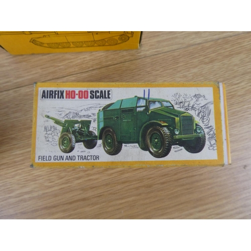 1083 - A lot of vintage Airfix boxes to include Centurion Tank, Field Gun and Tractor, 155mm Self Propelled... 