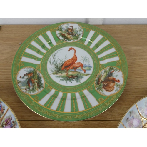 1095 - A pair of Limoges wall plates and another.