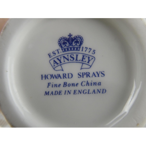 1101 - A pair of Aynsley 'Howard Spray' vases, a Royal Crown Derby small milk jug, and more.