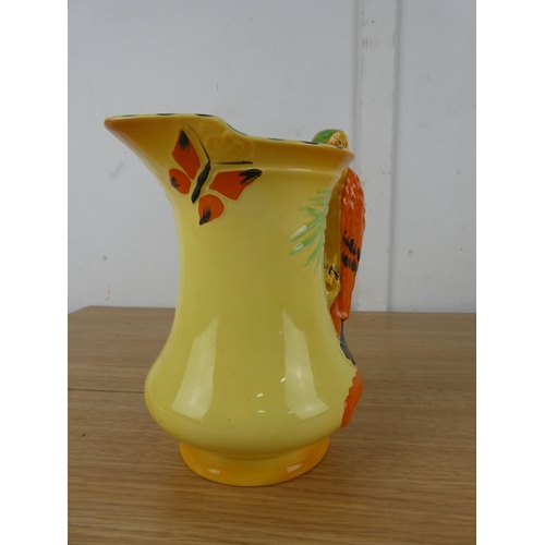 1116 - A Burleighware 'Parrot' handled jug.