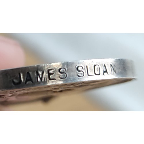 408 - A WW1 British War medal, inscribed James Sloan.