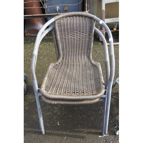 1157 - Two garden chairs.