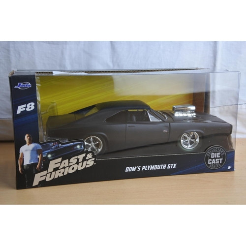 134 - A boxed Jada 'Fast & Furious' die cast car - Dom's Plymouth GTX.