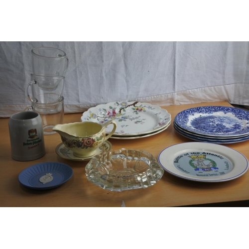 184 - A large assortment of ceramics and glassware.