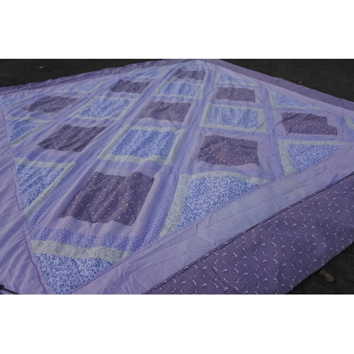 74 - A patchwork throw.