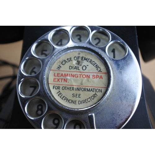 76 - A vintage style 'Leamington Spa' rotary telephone.