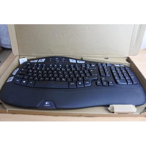 79 - A boxed Logitech wireless keyboard K350.