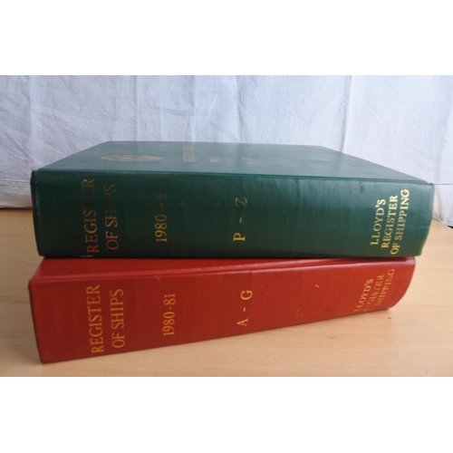 83 - Two 'Lloyd's Register of Shipping' books 1980 - 1981 A - G and P -Z.