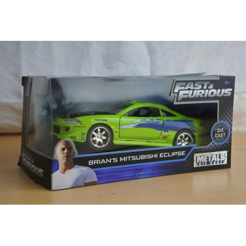 130 - A boxed Jada 'Fast & Furious' die cast car - Brian's Mitsubishi Eclipse.