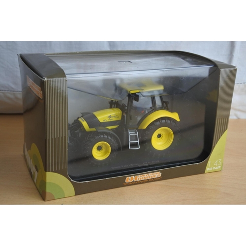 132 - A boxed Universal Hobbies Deutz - Fahr Agrotron TTV - 1130 scale 1:43.