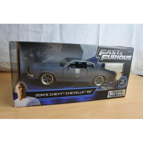 141 - A boxed Jada 'Fast & Furious' die cast car - Dom's Chevy Chevelle S5.