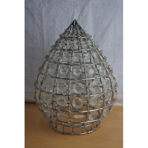 154 - A decorative beaded lampshade.