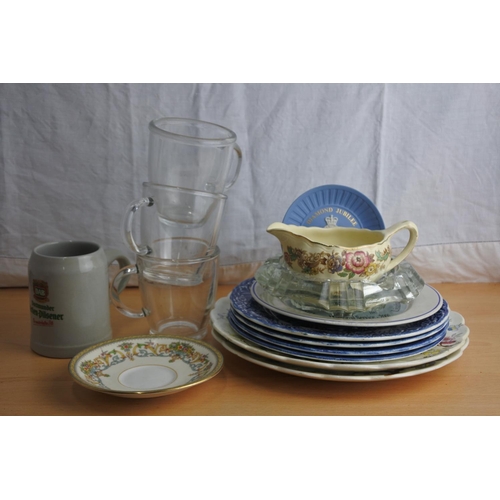 184 - A large assortment of ceramics and glassware.