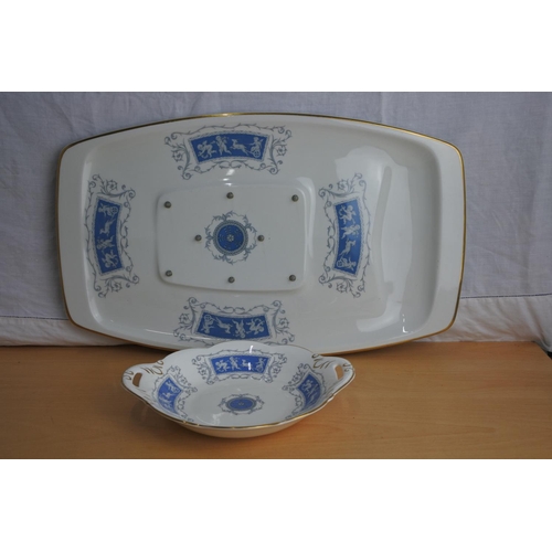 223 - A Coalport Revelry meat platter & matching dish.