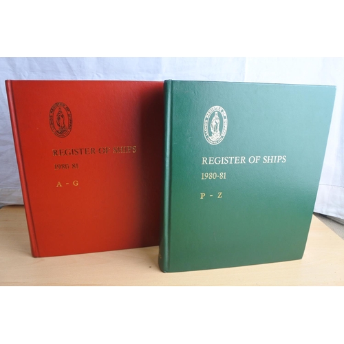 83 - Two 'Lloyd's Register of Shipping' books 1980 - 1981 A - G and P -Z.