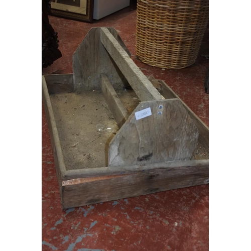 264 - A wooden crate/ trug.