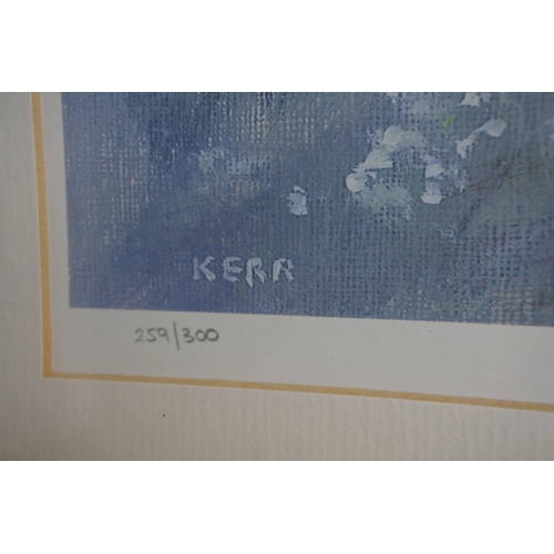 268 - A framed limited edition print 259/300 signed Tom Kerr.