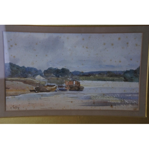 326 - A stunning gilt framed watercolour signed by Irish Artist Claude Hayes, R.I, measuring 8.5