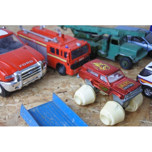 389 - A lot of vintage toy cars to include Corgi and more.