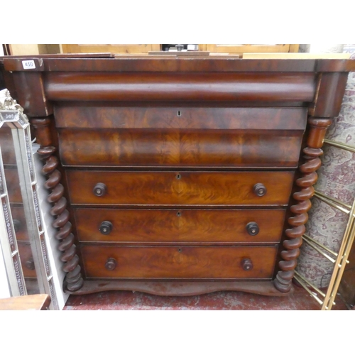 A stunning antique/ Victorian Scotch chest of drawers.