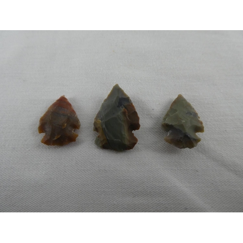 456 - An interesting lot of three small arrowheads