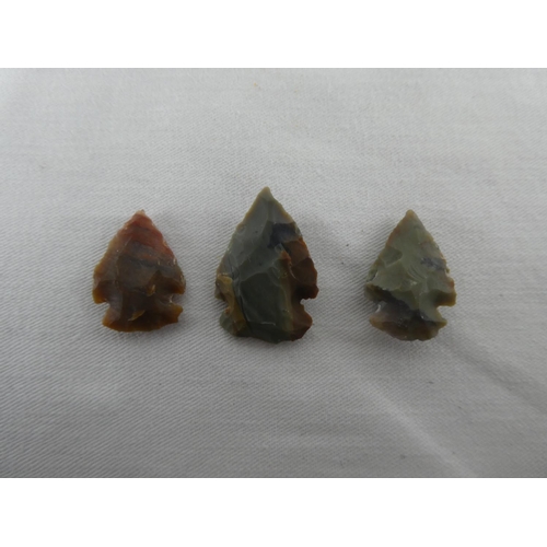 456 - An interesting lot of three small arrowheads