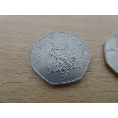 470 - Ten collectors 50p coins.