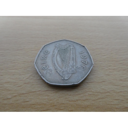 471 - Two Irish 50p coins engraved UVF and Ulster is British.