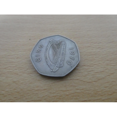 471 - Two Irish 50p coins engraved UVF and Ulster is British.