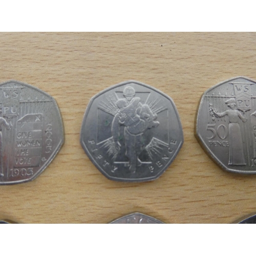 480 - Ten collectiors 50p coins.