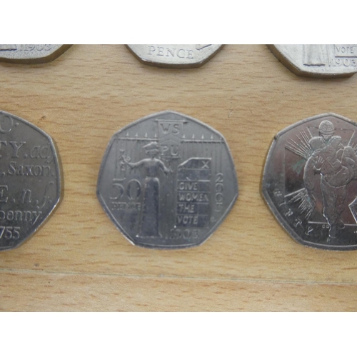 480 - Ten collectiors 50p coins.